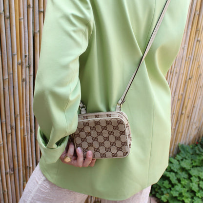 Gucci Canvas Shoulder Pouch