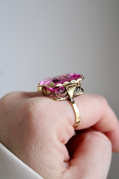 XL Pink Sapphire Ring