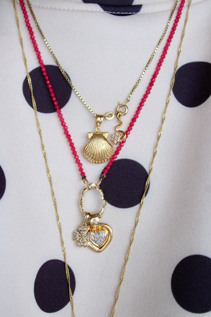 Champagne Diamond Lucky Clover Pendant