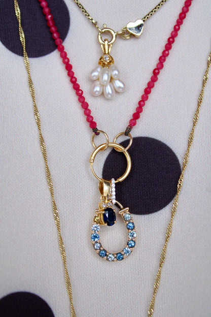 Sapphire & Diamond Pendant