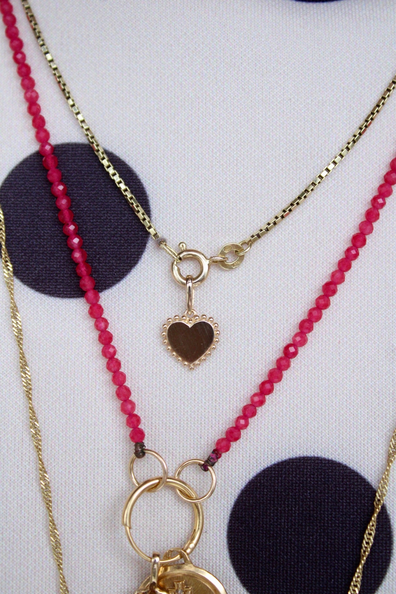 Dotted Heart Charm
