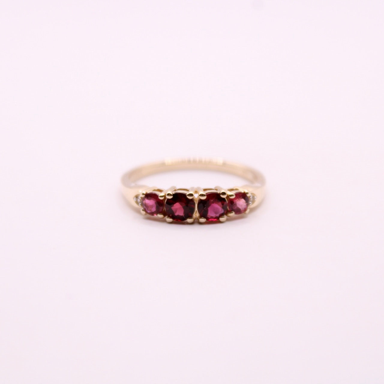 Rubellite Row Ring