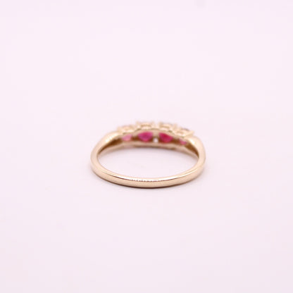 Rubellite Row Ring