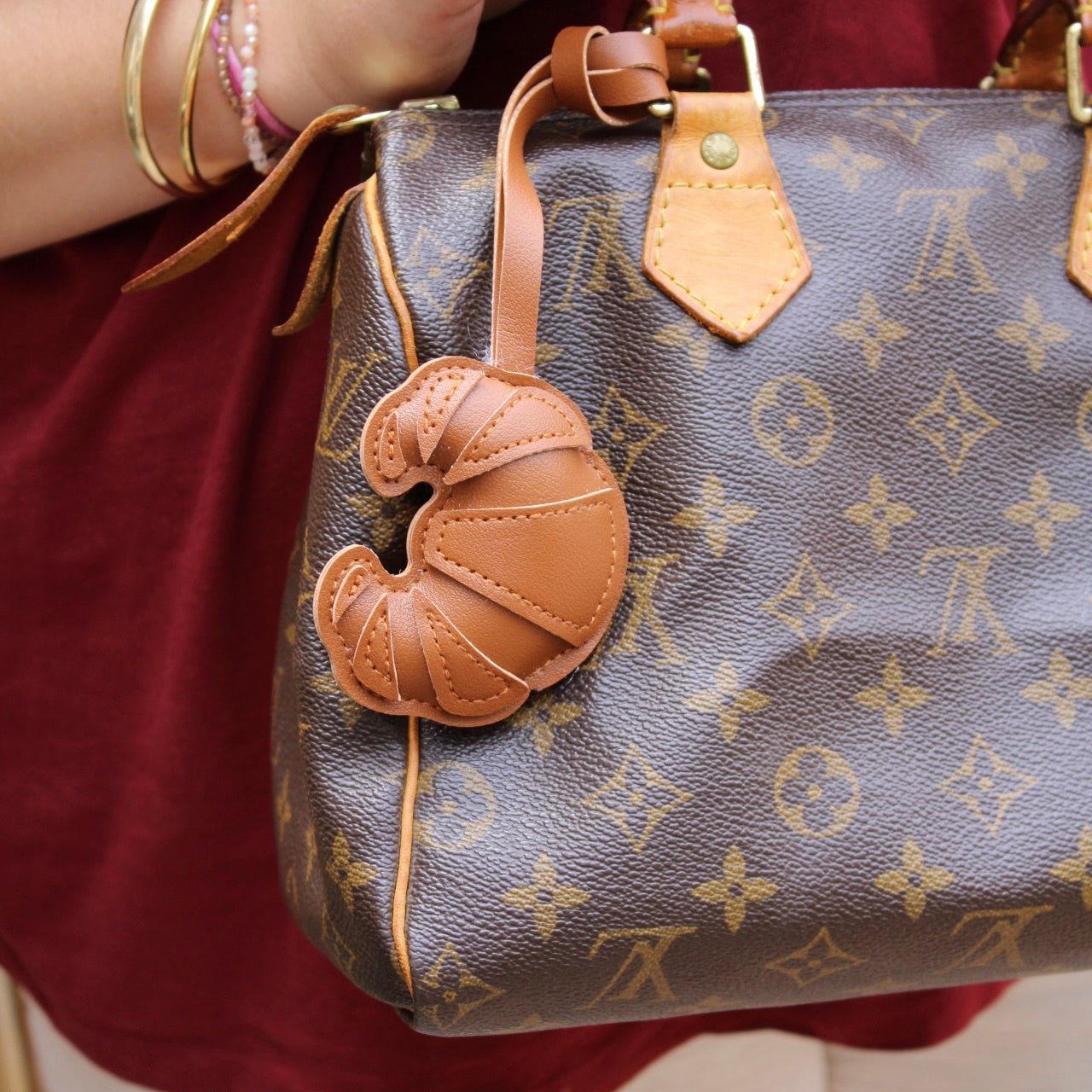 Croissant Bag Charm