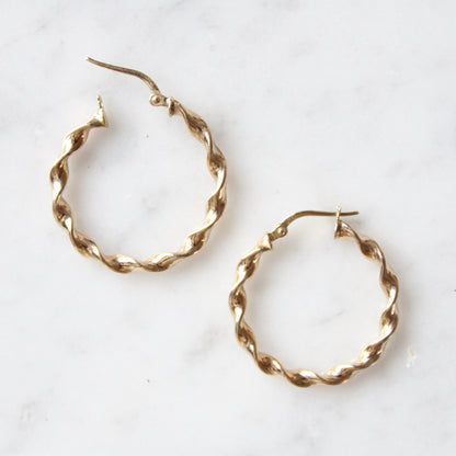 Twist Hoop Earrings