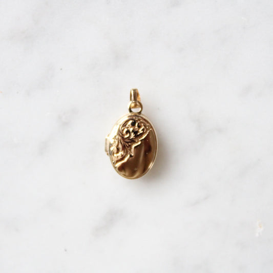 Tiny Oval Photo Locket