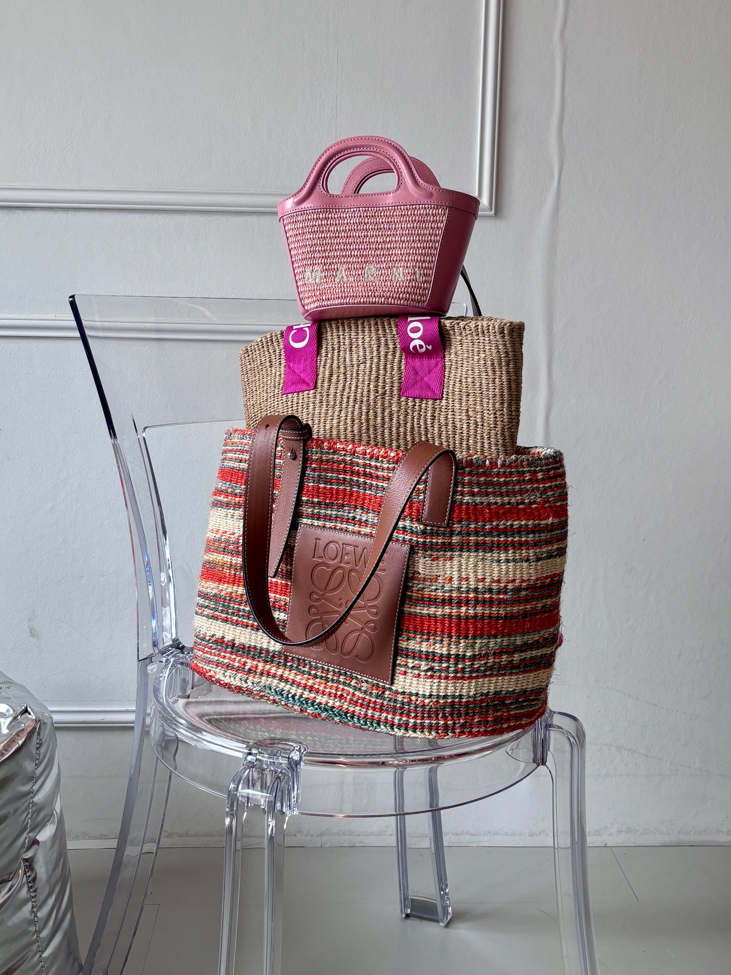 Marni Tropicalia Micro Raffia Shoulder Bag