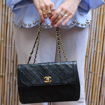 Chanel Single Flap Turn Lock Bag