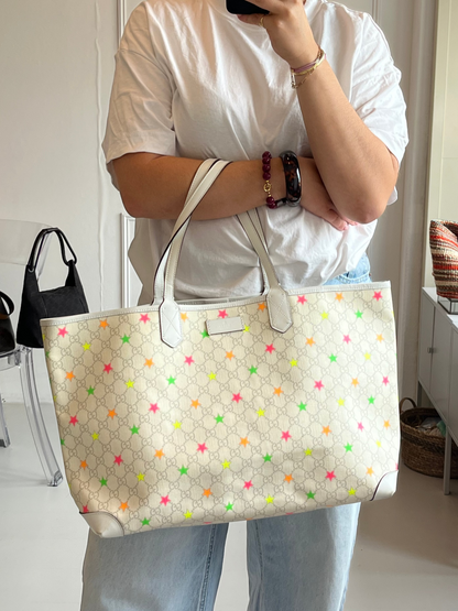 Gucci GG Supreme Star Tote Bag