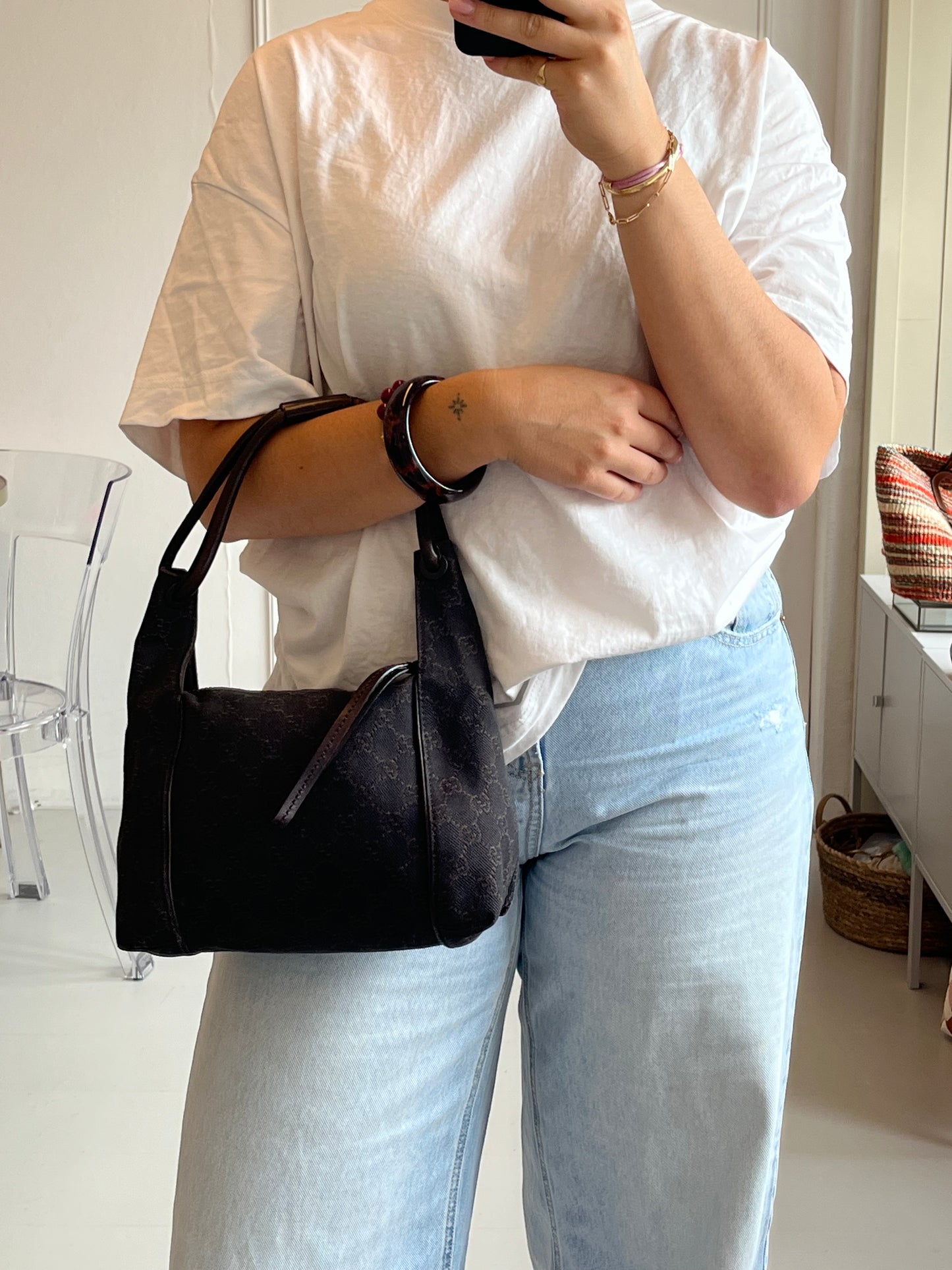 Gucci GG Canvas Hand Bag