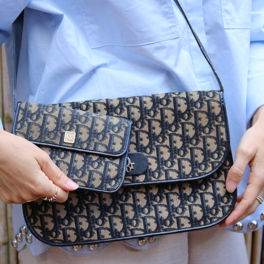 Christian Dior Trotter Canvas Wallet