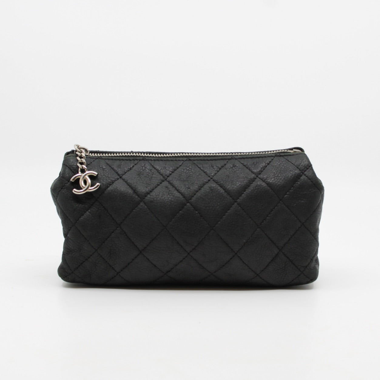 Chanel Grained Calf Skin Pouch