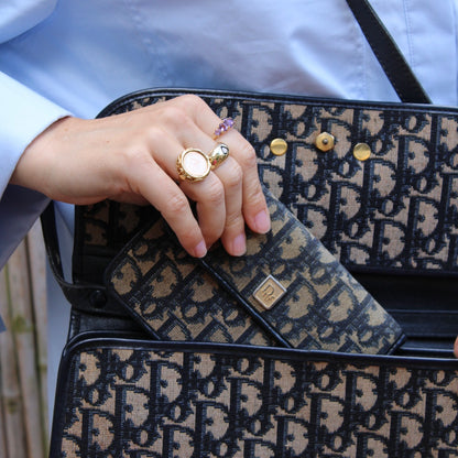 Christian Dior Trotter Canvas Wallet