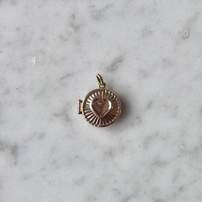Round Heart Photo Locket