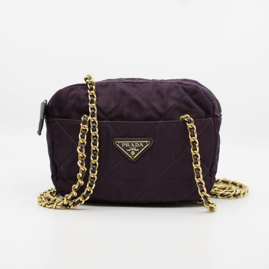 Prada Nylon Chain Shoulder Bag