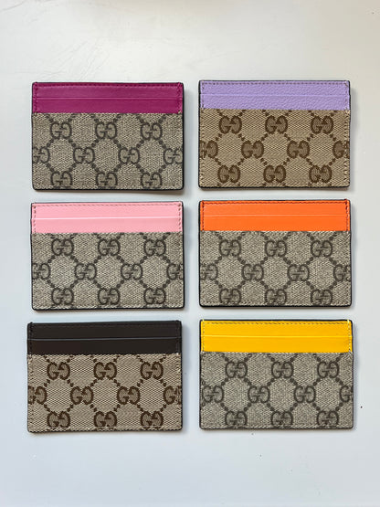 Gucci GG Supreme/Canvas Card Holder