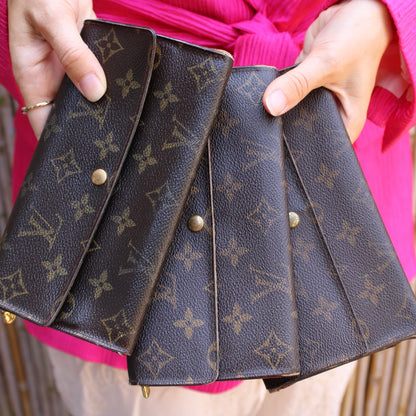 Louis Vuitton Monogram Sarah Long Wallet