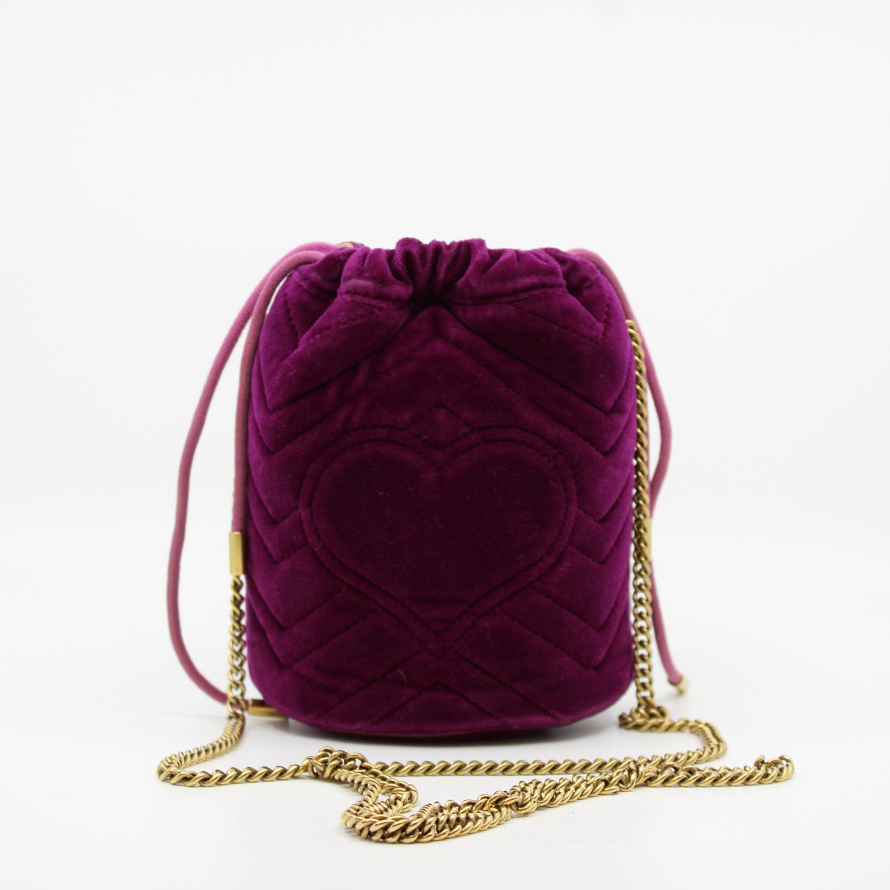 Gucci GG Marmont Velvet Bucket Bag