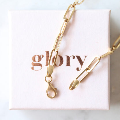 Paperclip/Closed Forever Necklace