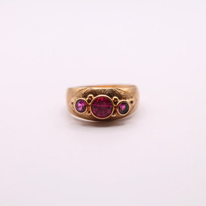 Ruby Trilogy Gypsy Ring