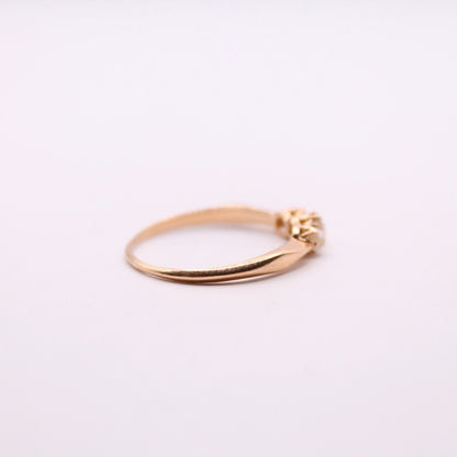 Pearl & Diamond Trilogy Ring