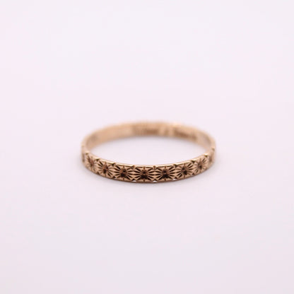 Daisy Flower Band Ring