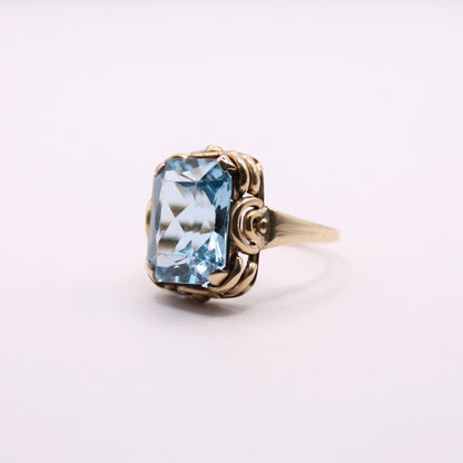Bold Blue Topaz Ring