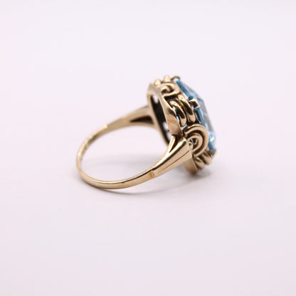Bold Blue Topaz Ring