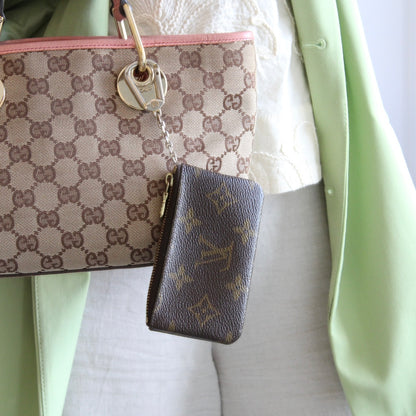 Louis Vuitton Monogram Pochette Cles Coin Purse