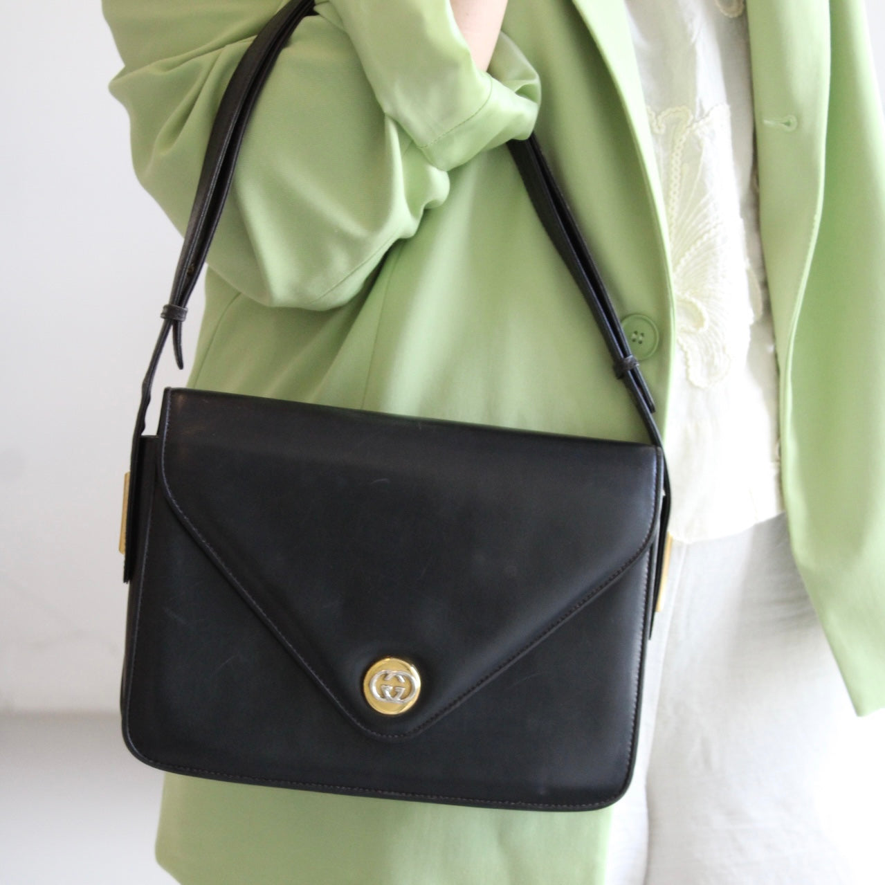 Gucci Leather Shoulder Bag
