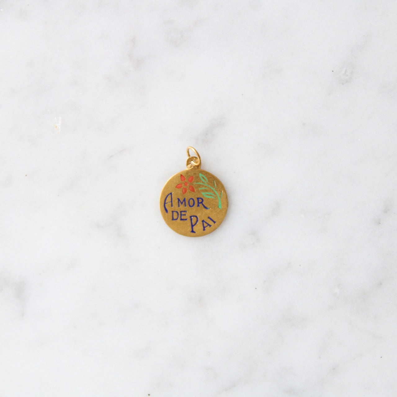 "Amor de Pai" (Vaderliefde) Disk Pendant