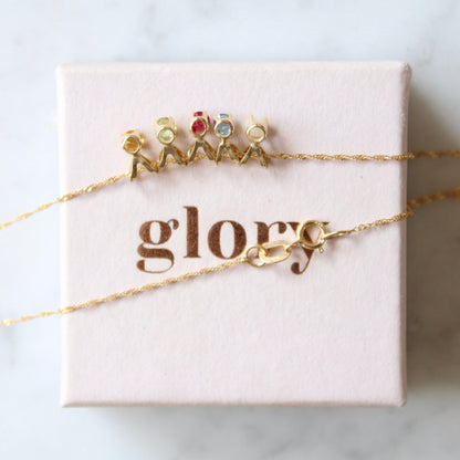 Multi Gem Twist Necklace