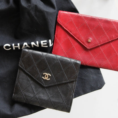 Chanel Quilted Leather Bifold Wallet