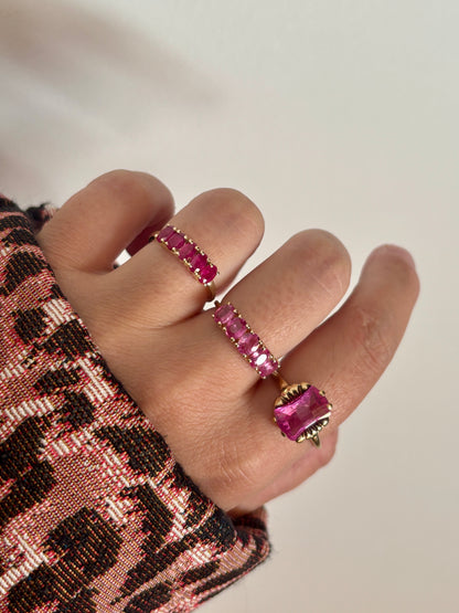 Ruby Row Ring