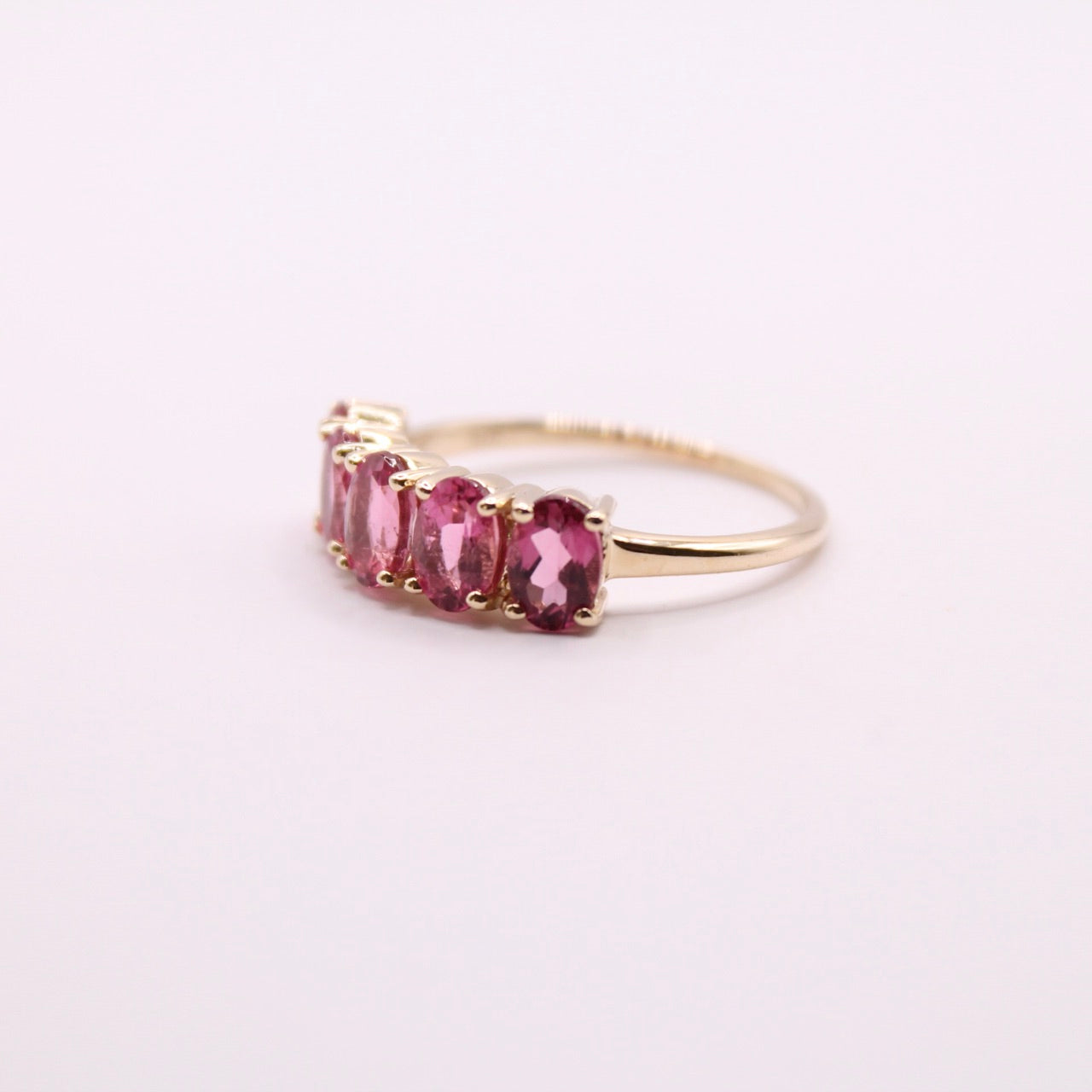 Rubellite Row Ring