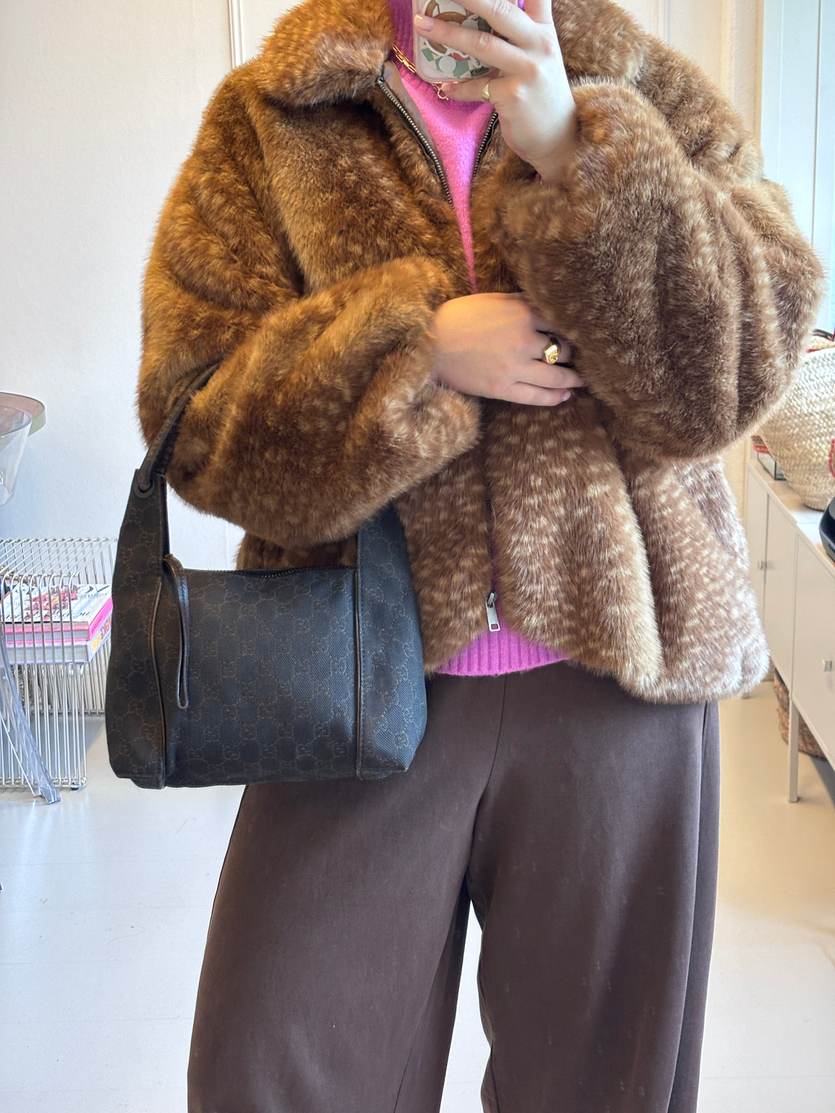 Gucci GG Canvas Hobo Hand Bag