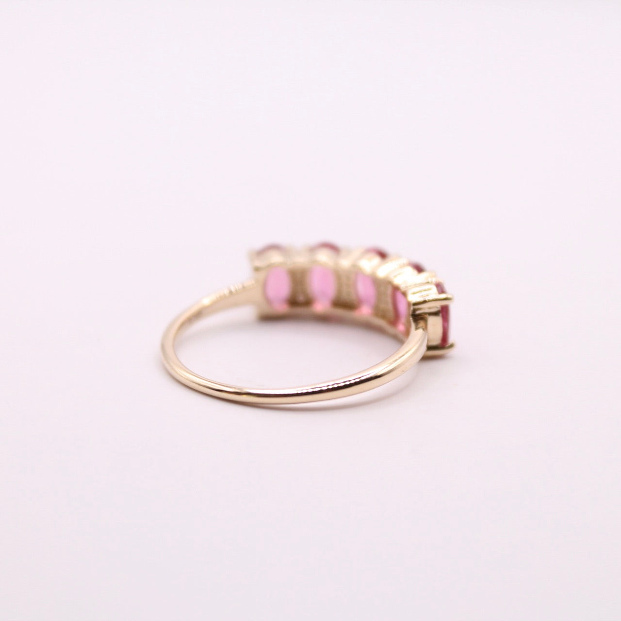 Rubellite Row Ring