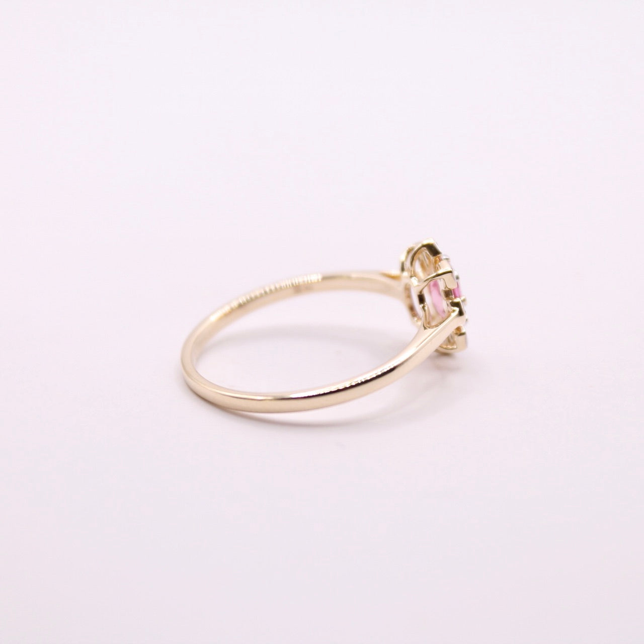 Padparadscha Sapphire Flower Ring