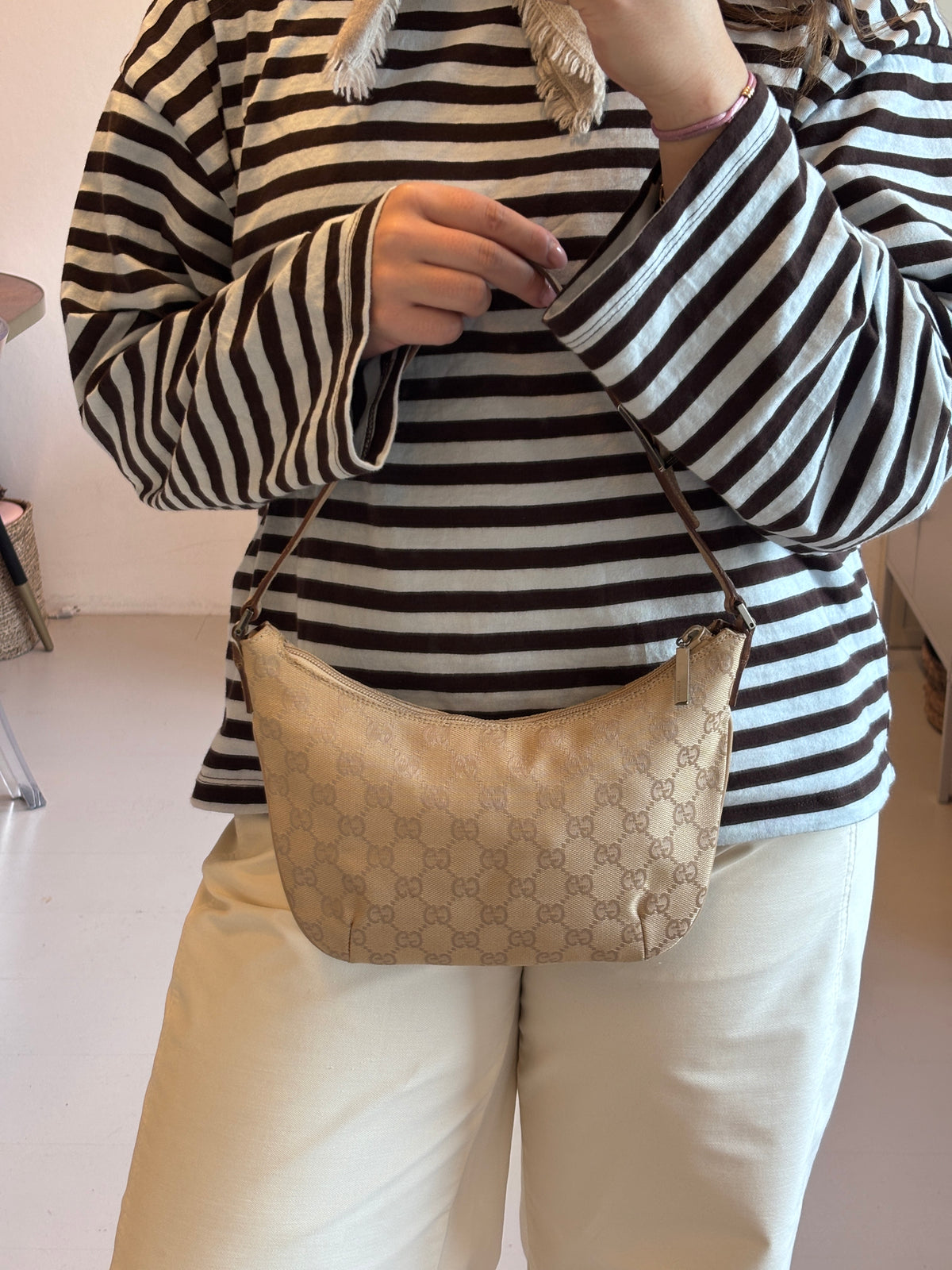 Gucci GG Canvas Shoulder Bag