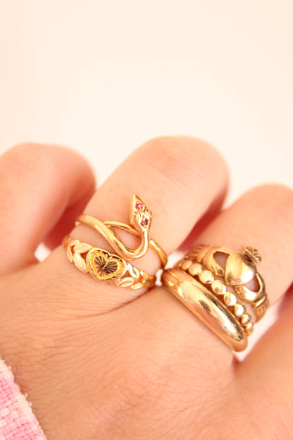 Ruby Snake Ring