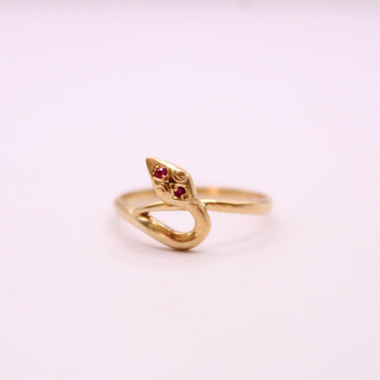 Ruby Snake Ring
