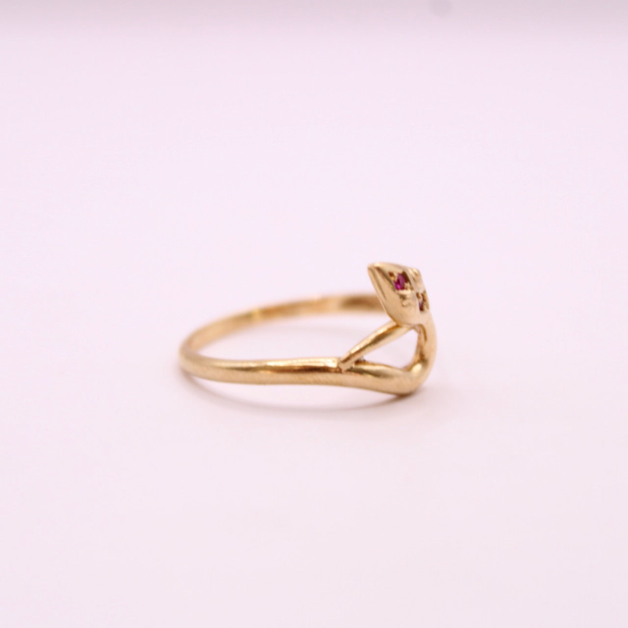 Ruby Snake Ring