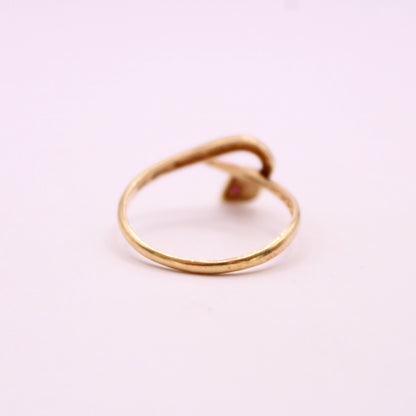 Ruby Snake Ring