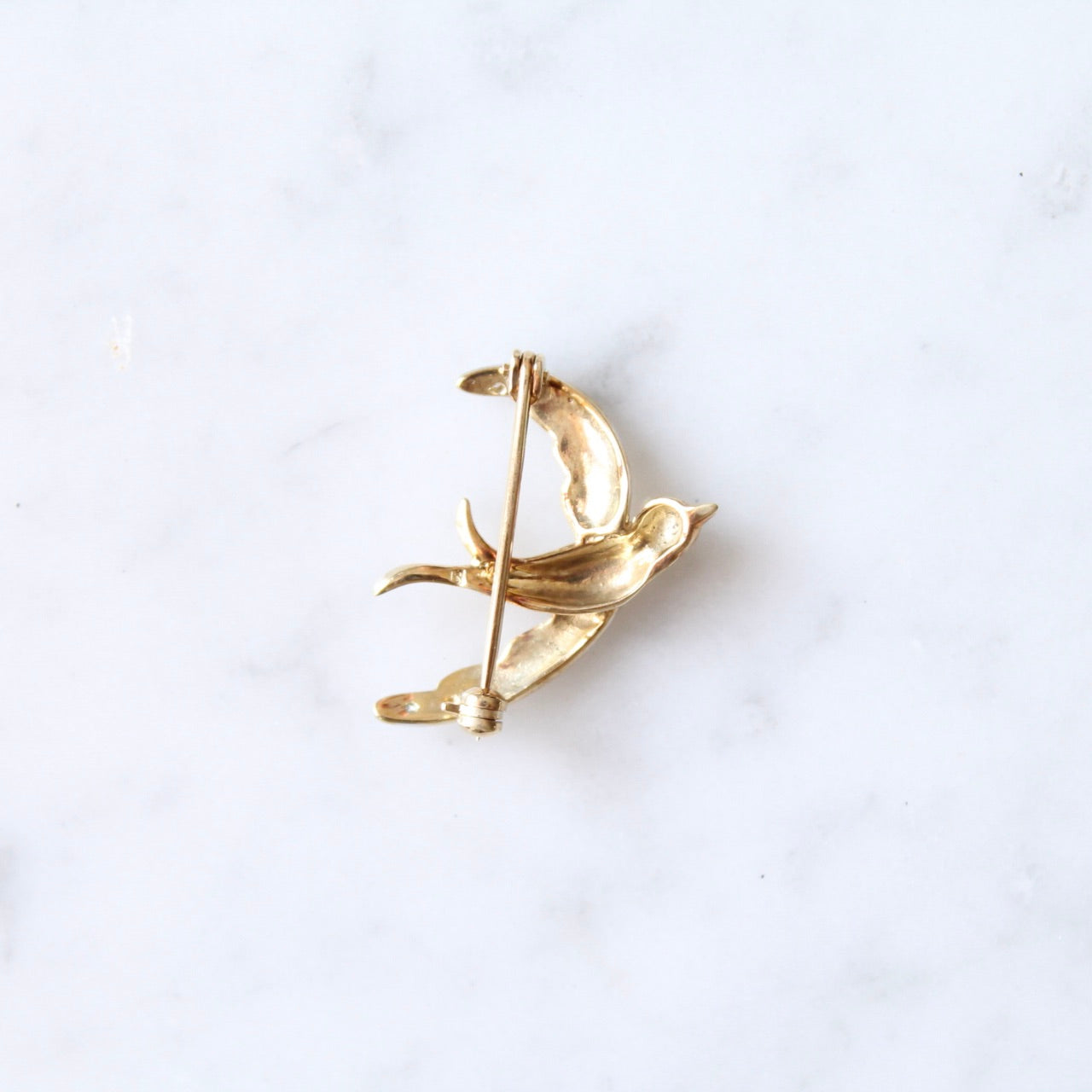 Diamond Swallow Brooch/Pendant