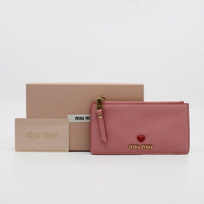 Miu Miu Madras Card Case