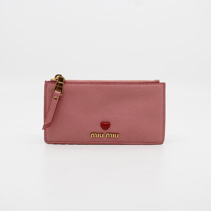 Miu Miu Madras Card Case