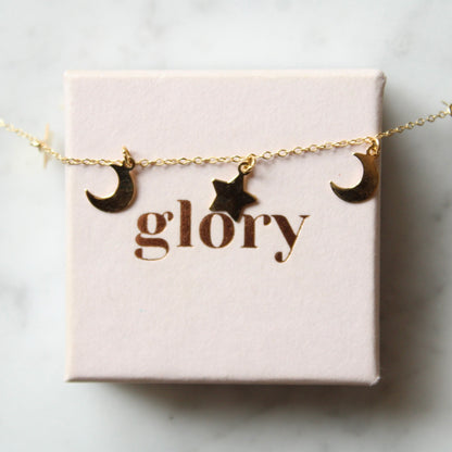 Moon & Stars Necklace