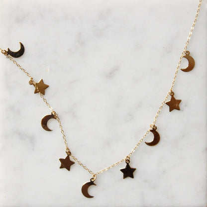 Moon & Stars Necklace