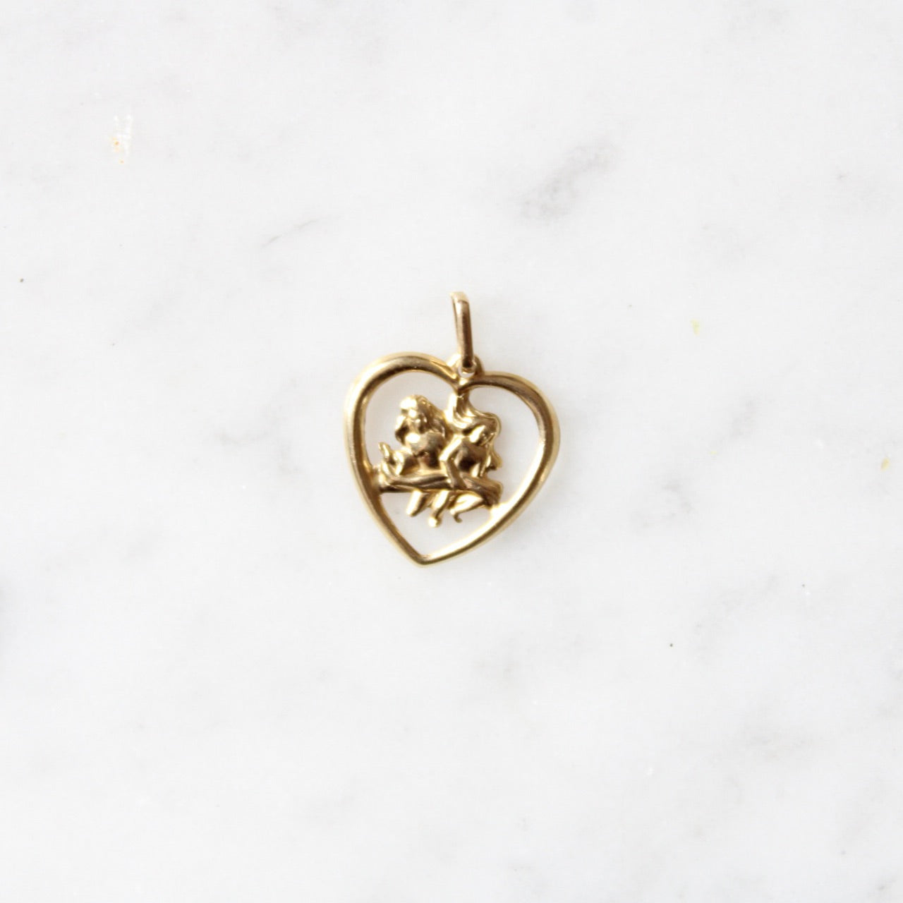 Gemini Heart Charm