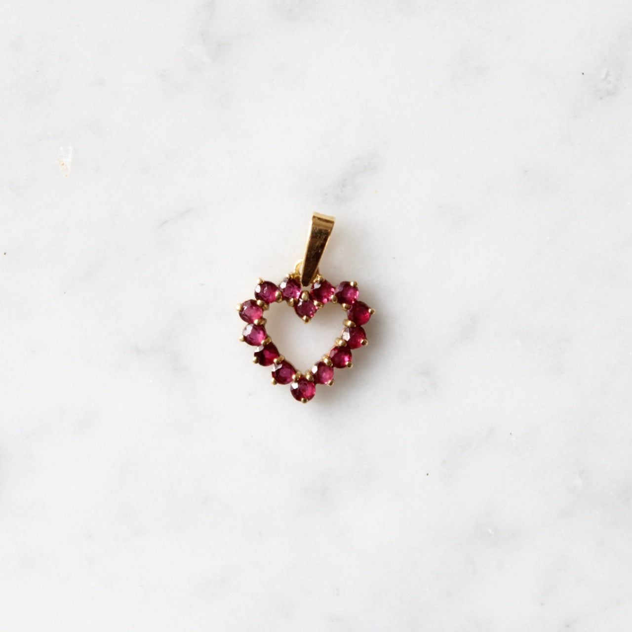 Ruby Heart Pendant